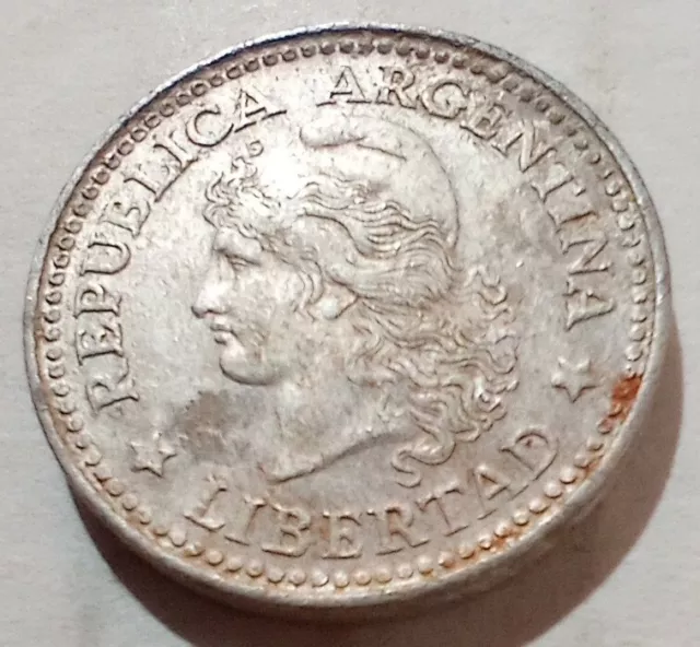 Argentina 1973 5 Centavos Coin Phrygian Capped liberty head left