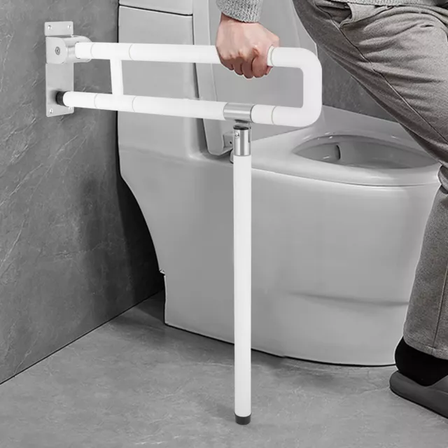 Barras de agarre plegables para discapacitados rieles pasamanos de inodoro soporte de baño riel de seguridad