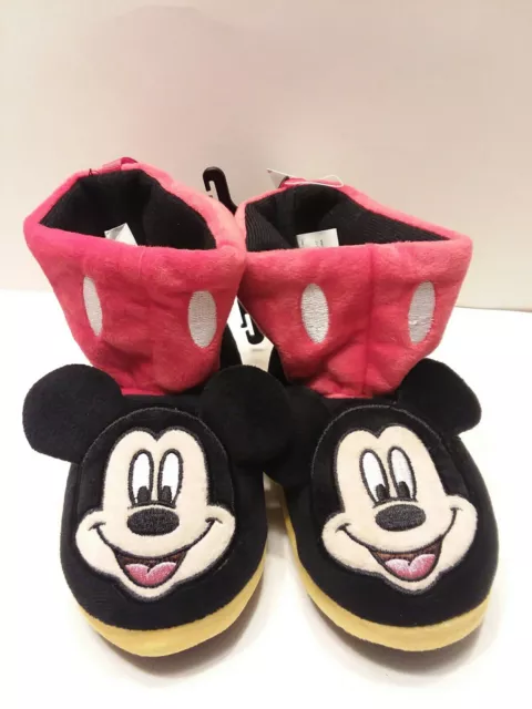 Disney Mickey Mouse Toddler Boys / Girls Slippers Size 9/10 NWT