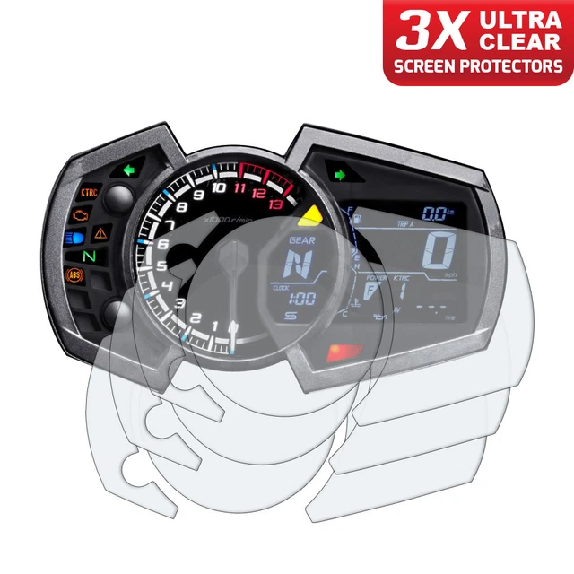 3 Protecteurs D'écran Pour Tableau De Bord Kawasaki Z800 (2012+) - Ultra-transparent - Speedo Angels