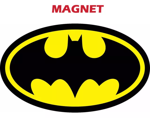 MAGNET BATMAN LOGO Decal Diecut Vinyl Comic Dark Knight Colored Car Track Fridge