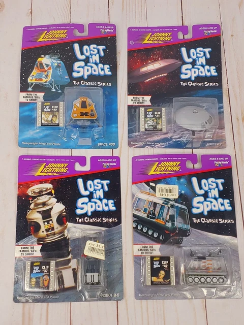 Lost In Space Johnny Lightening 1998 Set of 4 Juoiter-2 B-9 Chariot Space Pod Lost In Space Johnny Lightening 1998 Set of 4 Juoiter-2 B-9 Chariot Space Pod