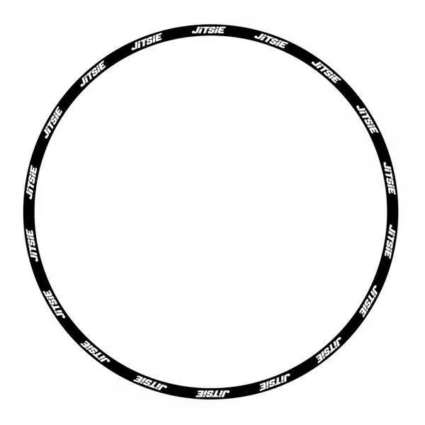 Jitsie Trials Bike Wheel Rim Sticker Kit Black Beta Sherco Gas Gas Scorpa 4Rt