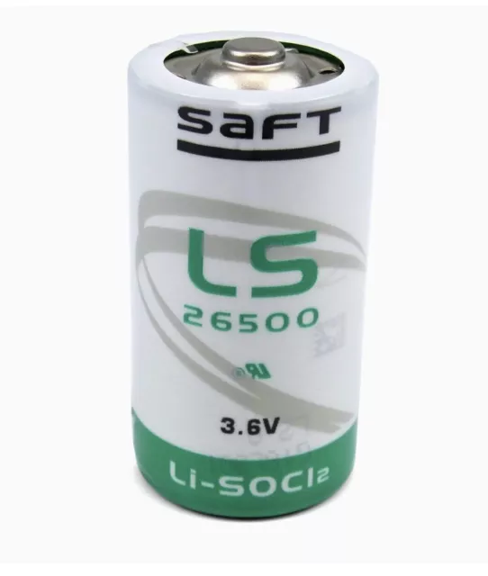 Batterie Pile Lithium Saft LS26500 3.6V 7700mAh Format C Demi Torche