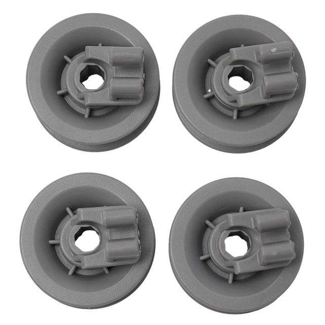 4Stück Für Geschirrspüler Oberkorbräder Korb Rolle Universell Grau 31Mm*14Mm