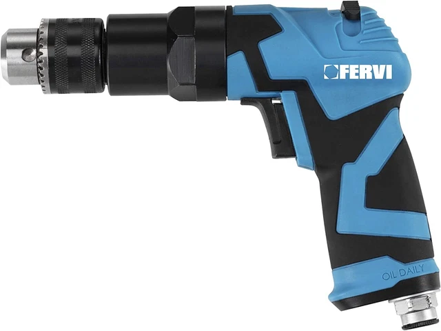 Taladro de aire comprimido taladro neumático cian/negro Fervi 418 Revers Ibile