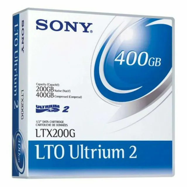 Lot de 9 Sony  LTX 200G LTO Ultrium 2  200 Go/400 Go – Support de stockage