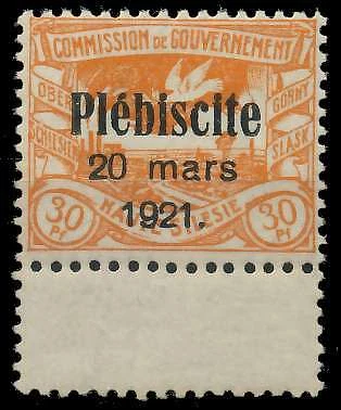 OBERSCHLESIEN Nr 34 postfrisch gepr. X4B0C16