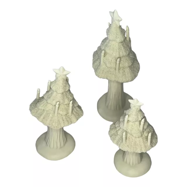 Department 56 SNOWBABIES Candlelight Trees Set of 3 Three