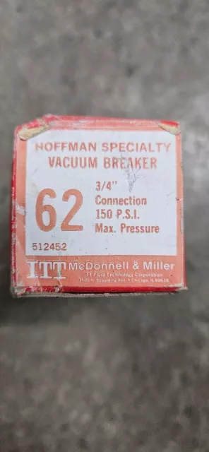 Hoffman Specialty 62 3/4" Vacuum Breaker 150PSI 512452