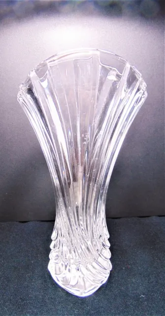 MIKASA CRYSTAL Flores Bud Vase Art Deco Style 8 inches
