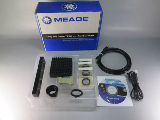 MEADE DSI Pro Monochrome CCD Deep Sky Imager Camera +Auto Star Suite/filter set