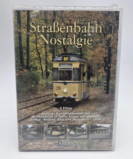 Straßenbahn Nostalgie DVD 3 Filme Berliner Randstraßenbahnen 1996 Deutsch Neu✅