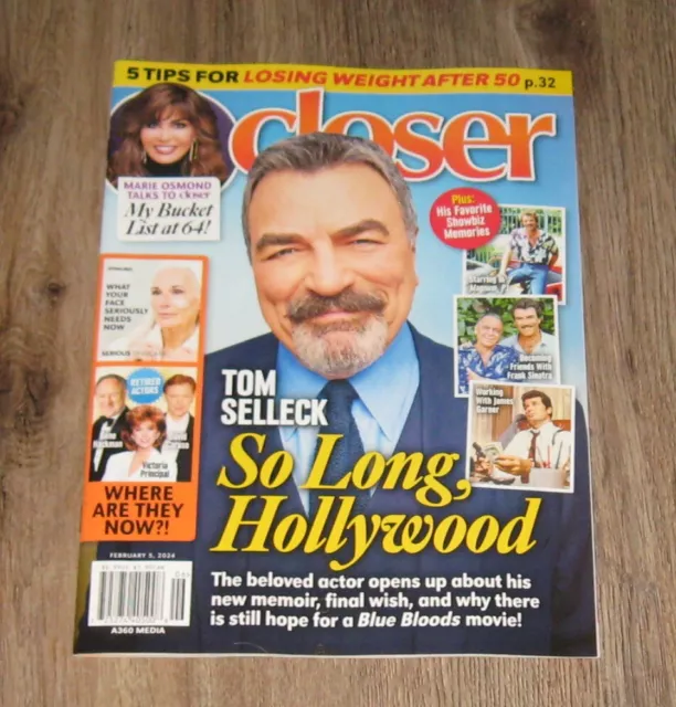 CLOSER 2024 MAGAZINE TOM SELLECK Marie Osmond MITZI GAYNOR Victoria