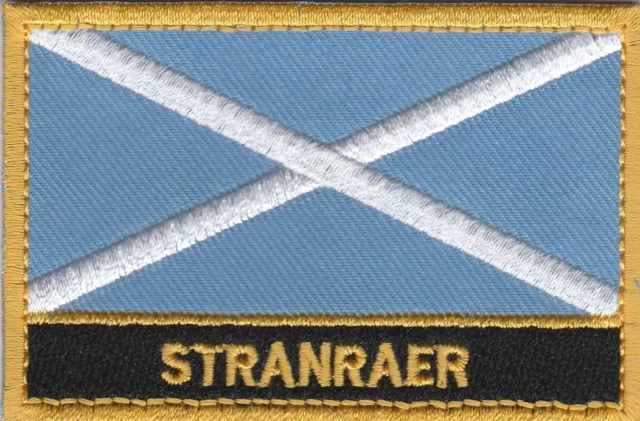 Stranraer Scotland Town & City Embroidered Sew on Patch Badge