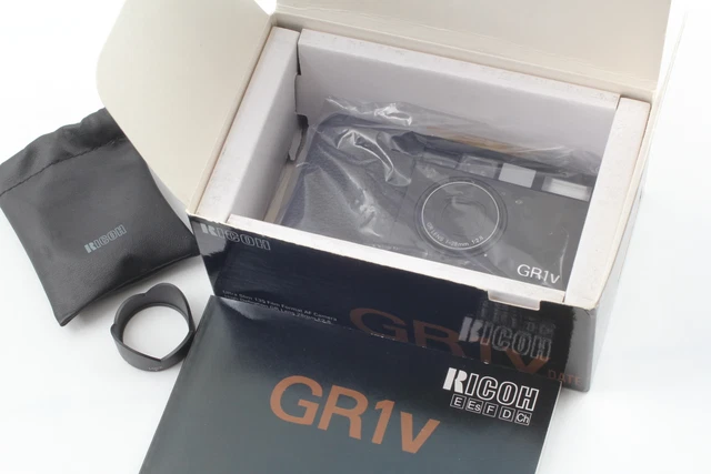 Read MINT IN BOX Ricoh GR1V Black 35mm Point Shoot Film Camera From JAPAN