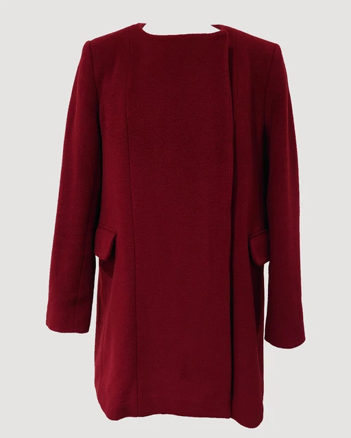 French connection sales burgundy coat
