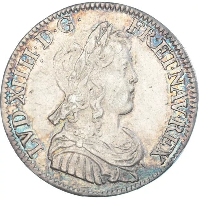[#1172500] Monnaie, France, Louis XIV, 1/4 Écu à la mèche longue, 1650, Paris, T