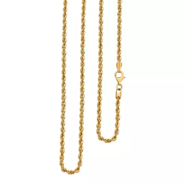 TJC 22ct Gold Rope Chain Necklace Size 20 Inches High Finish Solid Gold