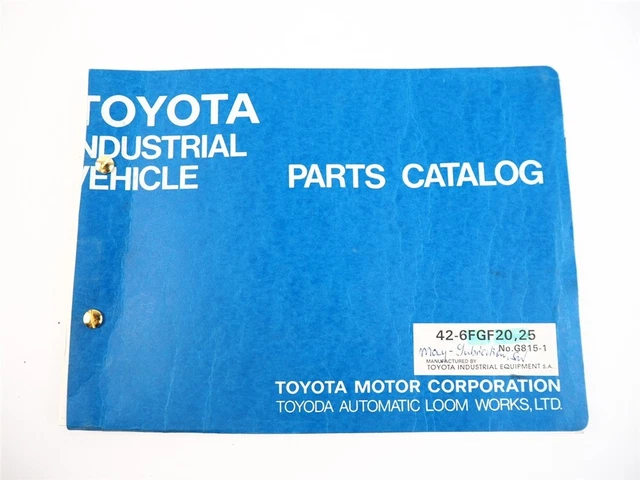 Toyota 42-6FGF 20 25 carrello elevatore catalogo parti camion elenco ricambi