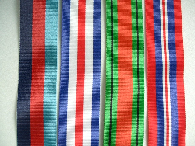 WWII FRANCE AND Germany Star Four Medal Group of Ribbons Full Size 16cm ...