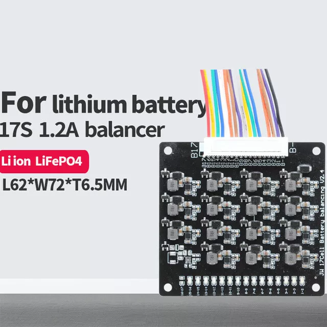 3S 4S 6S 8S 10S -17S Li-ion LiFePo4 Battery 1.2A Active Equalizer BMS Balancer