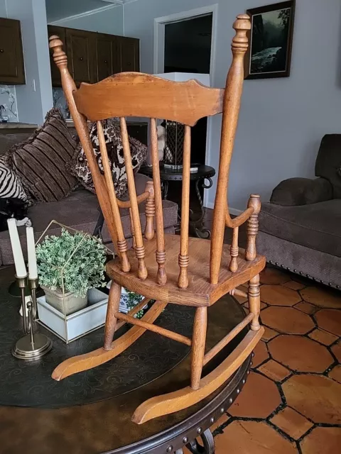 Vtg. Child's Windsor Rocking Chair 3