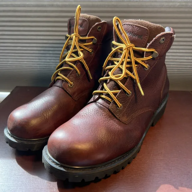 Die Hard Oregon Boots Men's Size 13 Steel Toe Brown Leather Work Wear #84312