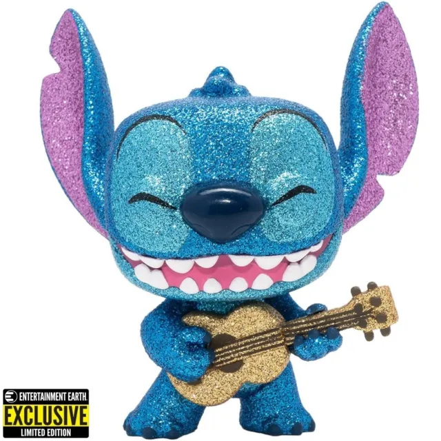 Funko Pop! Disney Lilo & Stitch Stitch Ukulele Diamond Glitter 1044 EE Exclusive