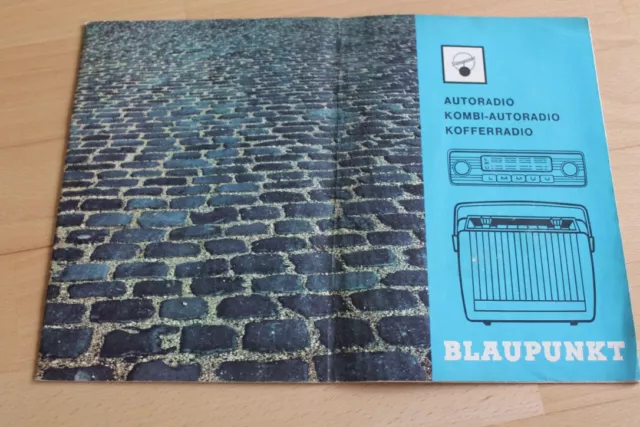 1964 Blaupunkt Radio Autoradio auch für Porsche 356B Prospekt Brochure Catalog