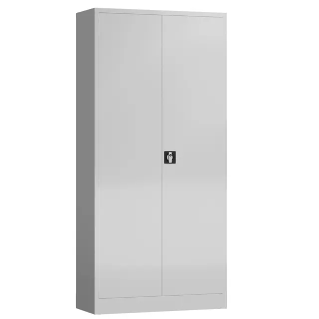 Stahl Aktenschrank montiert Metall Universal Lagerschrank 4 Fachböden 195cm hoch