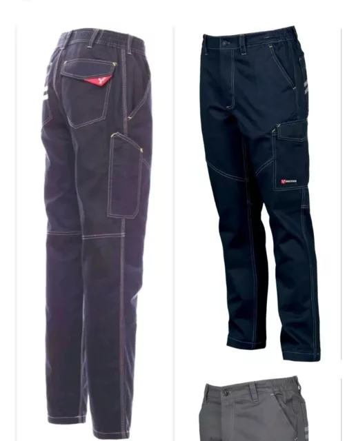 Pantalone Da Lavoro Payper Worker Multitasche Cotone Uomo Cotone Comodo