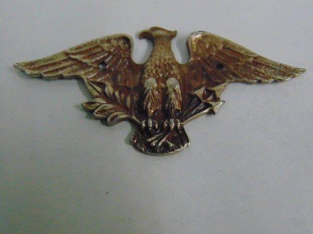 James Papalia Original Ornate Brass American Eagle Gold Tone