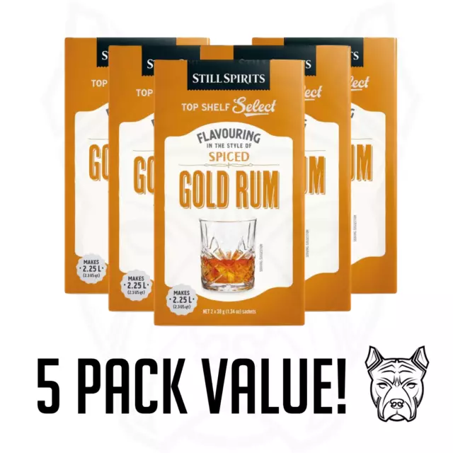 Still Spirits Top Select SPICE GOLD RUM Essence - 5 Pack Value! FREE SHIPPING!