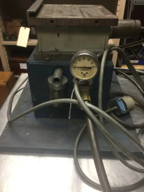 6” x 6” Vacuum Chuck Work Holding Fixture With Vacuum Pump 110v