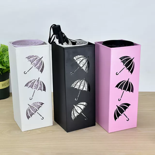 fr Metal Square Umbrella Holder Bin Umbrella Bucket for Hallway Entryway Home Ho