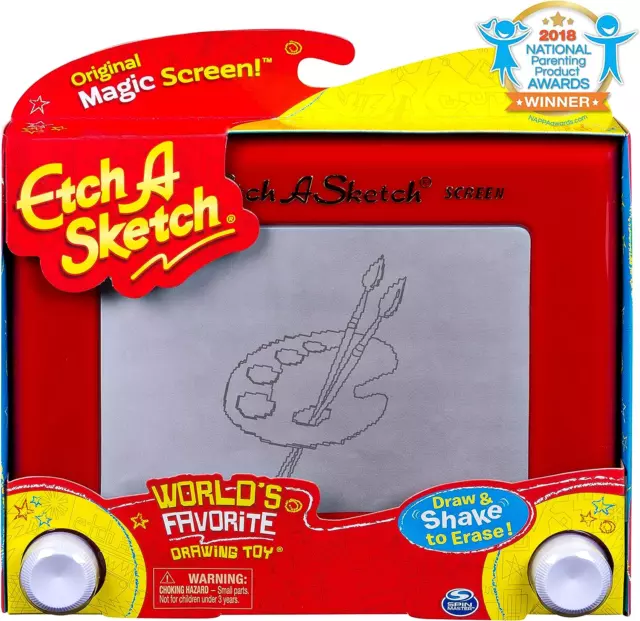 Etch A Sketch, Classic Red Drawing Toy with Magic Screen, for Ages 3 and Up