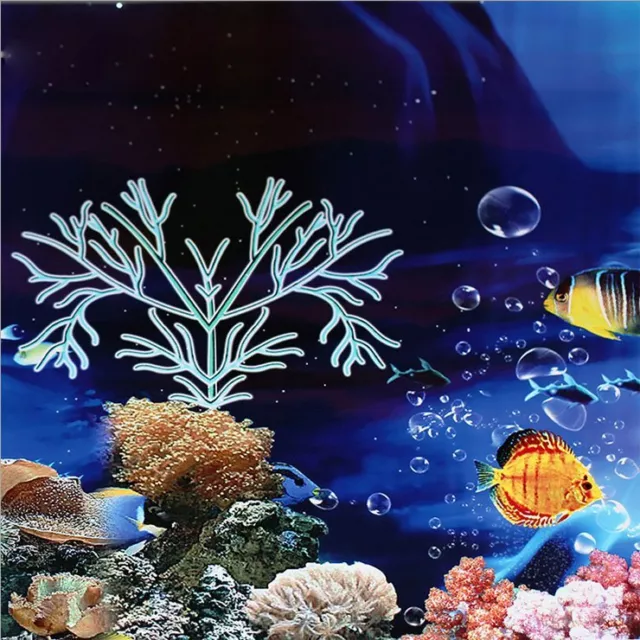 3~9FT Double Sided Aquarium Fish Tank Background Backdrop Reptile Marine Poster