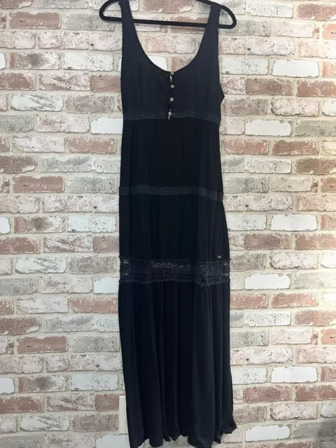 O’Neill Dress Medium Black Boho Beach Summer