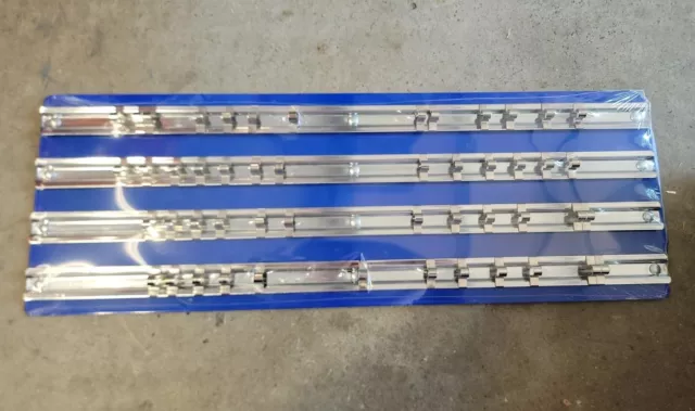 NEW Cornwell Tools BLUE 1/4" Drive 4 Rail Socket Tray Holds 50 Sockets