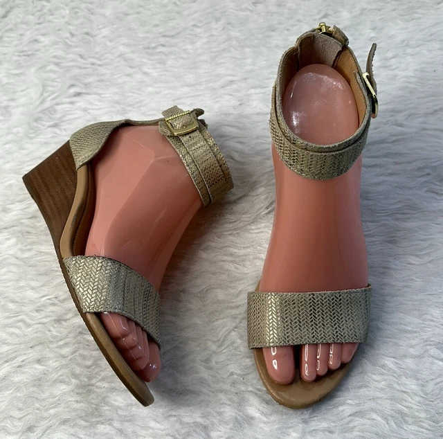 Ugg Char Metallic Women Sandals Leather Bronze Us 6.5