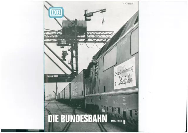 La Bundesbahn DB Rivista März 1968 5/68 1609-13-93
