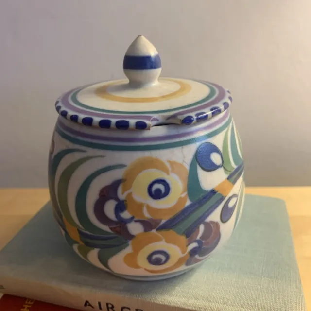 Early Poole Pottery Lidded Pot by Carter, Stabler & Adams Vera Bridle