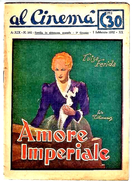 MiniLibrettino Al Cinema-AMORE IMPERIALE- 16 Pagine 12,5x17,5 cm- 1942