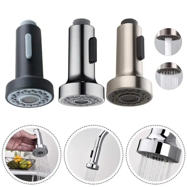Kitchen Mixer Tap Faucet Spray Head Pull Out Spray Setting Shower Head Y2E9