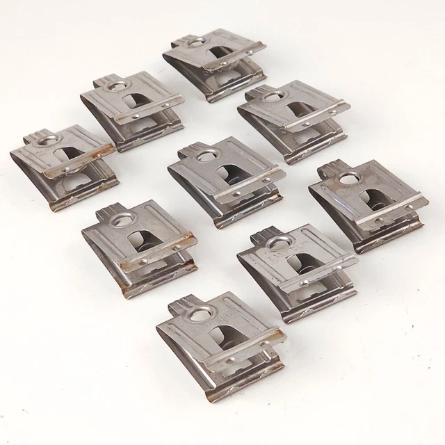 Set of 9 Ansco Stainless Steel Film Drying Hanger Clips (Very Good)