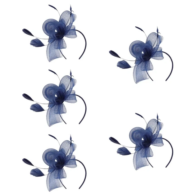 5x accessori per capelli Tea Party Fascinator