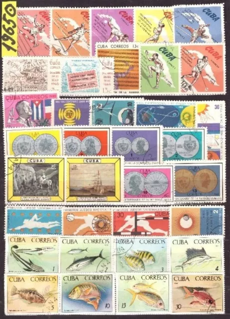 Lateinamerika. Havanna. Teil der Briefmarken von 1965. Gestempelt. Foto 125.