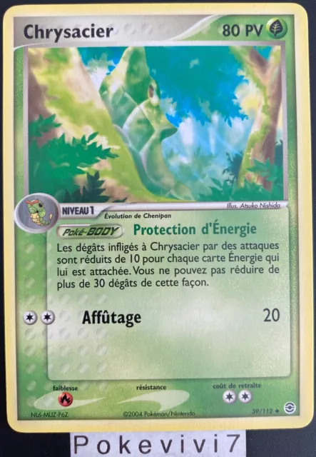 Carte Pokemon CHRYSACIER 39/112 Bloc EX Rouge Feu Vert Feuille FR NEUF