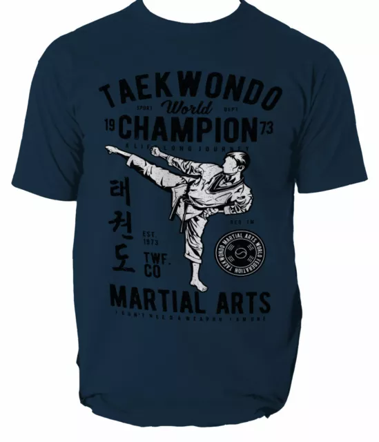 T Shirt Taekwondo Martial Arts Mens Tkd Mma Korean Top Tee Ufc Mixed S-3XL